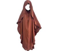 Donne Musulmano Crepe Khimar Hijab Eid Ramadan Islam Preghiera Hijab Turbante Niqab Foulard Turchia, Caff, Taglia unica
