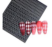 Donne Nail Wrap Adesivi Strisce Arte Decorazione Leopardo Stampa 3D Adesivi Donna Manicure Arte Toppe Full Polacco Adesivi