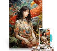Donne natura arte cinese Puzzle da 1000 pezzi per adulti Aiuta il cervello ad allenare i giocattoli che creano dipendenza per coltivare la pazienza Un'opera d'arte 38x26cm