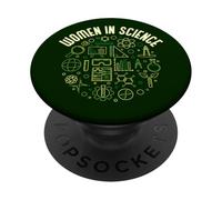 donne nella scienza - scienziato femminile o studente PopSockets PopGrip Adesivo
