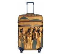 Donne nell'antico Egitto Stampa Bagagli Da Viaggio Copertura Valigie Copertura Protettiva Valigie Lavabile Copertura Bagagli Antigraffio, Nero , XL