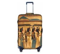 Donne nell'antico Egitto Stampa Elastico Bagagli Valigie Copre Bagagli Adulto Protezione Bagagli Viaggio Valigia Copertura Protettiva, bianco, L