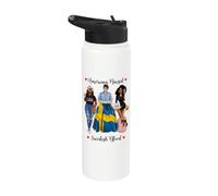 Donne nere di sangue americano e svedese Stainless Steel Insulated Water Bottle