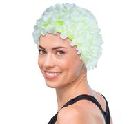 Donne Nuoto Cap - Donne Cappello Des Bagno | Strati Des Nuoto per le Donne | Elegante Donna Petalo Petalo Floreale Fatto A Mano | Top Bagno Retrò per Capelli Lunghi/Corti, Cappello
