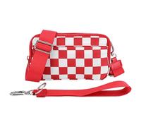 Donne Nylon Borsa for la scacchiera Borsa in for la borsa di borse a traversa impermeabile (rosso)