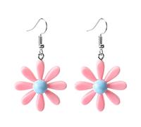 Donne orecchini a forma di margherita Acrilico Orecchino a ciondolo Hawaii Flower Wild Lily penzola gioiello dell'orecchio