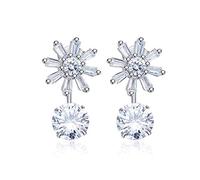 Donne orecchini zirconici cubici Gioielli per stalloni 925 Romance di moda squisite Orecchini in neve Gioielli Realizzati in Cina