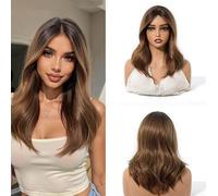 Donne Otto personaggi, capelli corti e ricci, parrucca, copricapo da donna, acconciatura alla moda Aspetto naturale(Yellow)