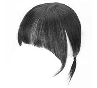 Donne Parrucche Parrucche Tappeo Sintetico Toppers Toppers Sostituzione Capelli Frangia Toupee Per Indossare Quotidianamente I Clip Criminali Con Frangia Nera