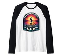 Donne per Alcuni Theres Terapia per Il Resto Cè SUP Girl Maglia con Maniche Raglan