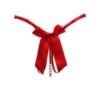 Donne Perla Ciondolo Sexy Strings Moda Biancheria intima Sexy Taglio Pendente Perline Perizoma in Pizzo con Fiocco Lace Floreale Hot Ricamato Perla Massaggio Strings, RD1., Taglia unica