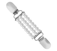 Donne Perle Decorative Cardigan Clip Spilla Pin Maglione Sciarpa Camicia Collare Lady Accessori Elegante Acrilico Signore Moda Clip, Misura unica, come descritto