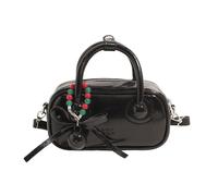 Donne PU Colore solido Borsa a tracolla con borsa a tracolla STRAP ALIGNABILE SAGLE SMAL SAGLE PER L'USO A TUTTI, Nero , 190.00x100.00x370.00mm