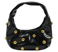 Donne PU PURDAD BACCHE STAMPE CHE CHIUSA CHURA PUNSO DI LAGGIA CHIUSA CHIUSA DI ASSPETTA STANZA COOL COLAGGIO VINTAGE BASSO DI PASSO DELLA SCAUGA SLOUCHY (NERO)