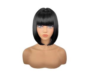 Donne Qi bangs parrucche corte for la naturale morbidezza quotidiana delle donne Festa