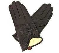 Donne Qualità Premium Vero pelle Morbida Guanti Pelliccia Foderato Caldo Fiocco