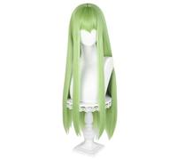 Donne Ragazza Anime Cosplay Parrucche Per Enkidu Lungo Verde Dritto Capelli Sintetici Per Halloween Festa Costume