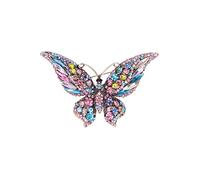 Donne Ragazze Grande Cristallo di Sicurezza Farfalla Spille Spille Lady Wedding Arcobaleno Strass Spille Gioielli Spille Decorative Spille