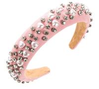 Donne Ragazze Spugna Alto Teschio Top Fascia Strass Amore Perla Perline Party Accessori per Capelli pnnrk