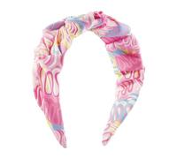 Donne Ragazze Stampa Pieghe Tessuto Hairband Tesa Larga Annodato Fascia Vacanza Party Hairbands pnnrk