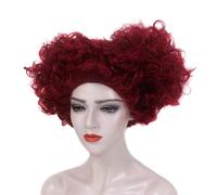 Donne Rosso Marrone Doppio Buns Parrucca Fibre Sintetiche Resistenti Al Calore per Cosplay Party Costume Capelli