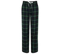 Donne Rosso Verde O Bianco Tartan Cotone Lounge Pantaloni Pigiama Lungo