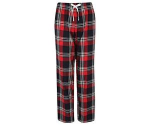 Donne Rosso Verde O Bianco Tartan Cotone Lounge Pantaloni Pigiama Lungo