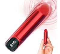 Donne Sex Toy Bullet Vibrator per le donne Precisione G Spot Clitorale Cappello Anale Stimulazione con display a LED, 9 vibrazioni potenti, vibratore portatile rossetto per adulti Sex Toys & Games