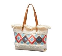 Donne Shopping Bag Nappa Borsa A Mano Allzumade Tela Bag Grande Capacità Top Stili Etnici Spiaggia Donne Stili Etnici Shopping Quartiere Tela Per Quotidiano, Yx240008 3