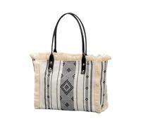 Donne Shopping Bag Nappa Borsa A Mano Allzumade Tela Bag Grande Capacità Top Stili Etnici Spiaggia Donne Stili Etnici Shopping Quartiere Tela Per Quotidiano, Yx240007 1