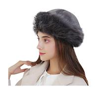 Donne Spessa Solido Moda Inverno Solido Cappello Paraorecchie Cappello di Lana Caldo Mongolo Baseball Caps Dove La Strada Finisce Cappello, Grigio, Taglia unica