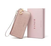 Donne Split Portafoglio In Pelle Bifold Clutch Bag con Wristlet Moda Titolare di Carta Della Moneta Della Borsa Del Cellulare Sacchetto di Soldi, 241044f4w1 con scatola, Taglia unica