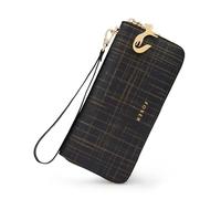 Donne Split Portafoglio In Pelle Bifold Clutch Bag con Wristlet Moda Titolare di Carta Della Moneta Della Borsa Del Cellulare Sacchetto di Soldi, 241044f4a1, Taglia unica