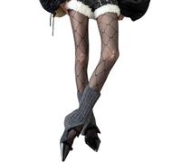 Donne Stili Giapponesi Argyle Bowknot Calze A Fantasia Estetica Puro Nero Collant Di Seta Leggings Collant Collant In Nylon