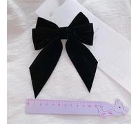 Donne Tinta unita Big Hairpins Barrette Bow Hair Clip Tre Strati Raso Hairgrip Accessori
