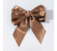 Donne Tinta unita Big Hairpins Barrette Bow Hair Clip Tre Strati Raso Hairgrip Accessori