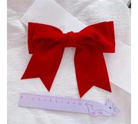 Donne Tinta unita Big Hairpins Barrette Bow Hair Clip Tre Strati Raso Hairgrip Accessori