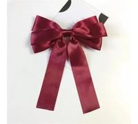Donne Tinta unita Big Hairpins Barrette Bow Hair Clip Tre Strati Raso Hairgrip Accessori