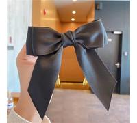 Donne Tinta unita Big Hairpins Barrette Bow Hair Clip Tre Strati Raso Hairgrip Accessori