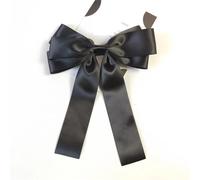 Donne Tinta unita Big Hairpins Barrette Bow Hair Clip Tre Strati Raso Hairgrip Accessori