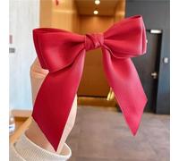 Donne Tinta unita Big Hairpins Barrette Bow Hair Clip Tre Strati Raso Hairgrip Accessori