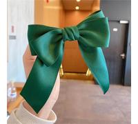 Donne Tinta unita Big Hairpins Barrette Bow Hair Clip Tre Strati Raso Hairgrip Accessori