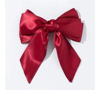 Donne Tinta unita Big Hairpins Barrette Bow Hair Clip Tre Strati Raso Hairgrip Accessori