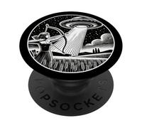 Donne Tiro Con L'arco Arciere Arco Freccia Rapito Spazio Esterno PopSockets PopGrip Adesivo