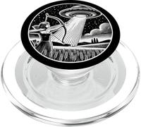 Donne Tiro Con L'arco Arciere Arco Freccia Rapito Spazio Esterno PopSockets PopGrip per MagSafe