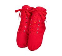Donne Uomini di Tela Scarpe Casual Pantofole Jazz Stivali Scarpe Da Danza Suola Morbida Esercizio Scarpe Da Balletto Scarpe Da Danza La Trainer Scarpe Da Donna, Colore: rosso, 44 EU