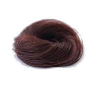 Donne Yoga Bambini Balletto Updo Donut Chignon 100% Umani Scrunchies Disordinato Chun Estensioni Pezzi di Nozze Piccolo Dritto Nero