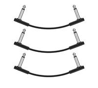 Donner 15cm Guitar Patch Cable Black 3-Pack