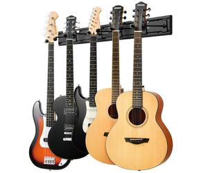 Donner 5 Guitar Wall Rack Supporto per Montaggio a Parete per Chitarra Nero con