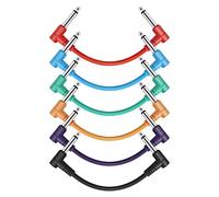 Donner - Cavo patch colorato per Effetto Pedale di Chitarra da 15 cm Confezione da 6